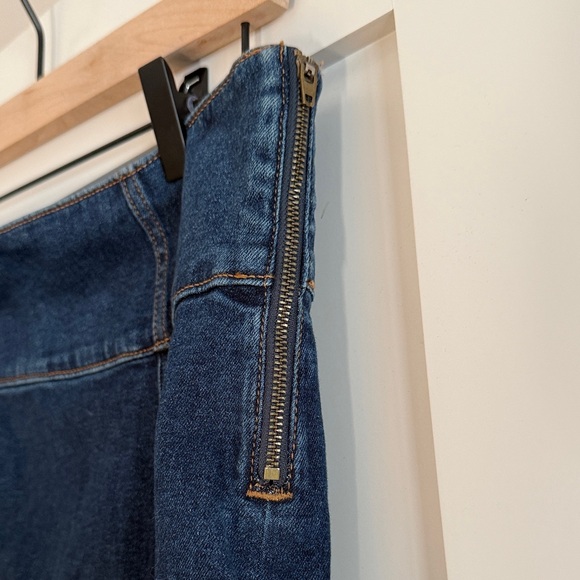 SO Jean Mini Skirt with Side Slit - Picture 3 of 4